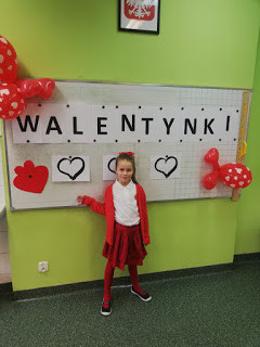 Walentynki w klasie I b - S. P.  z Oddziałami Dwujęzycznymi  im. Jana Dałkowskiego