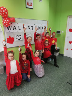 Walentynki w klasie I b - S. P.  z Oddziałami Dwujęzycznymi  im. Jana Dałkowskiego