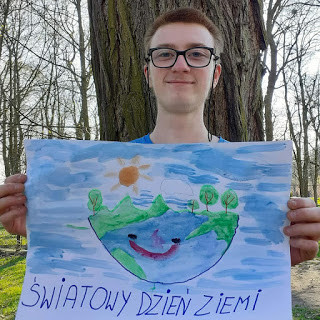 Dzień Ziemi w szkołach na terenie miasta i gminy Strzelno - uczniowie nagrali filmy z przesłaniem i wykonali prace plastyczne