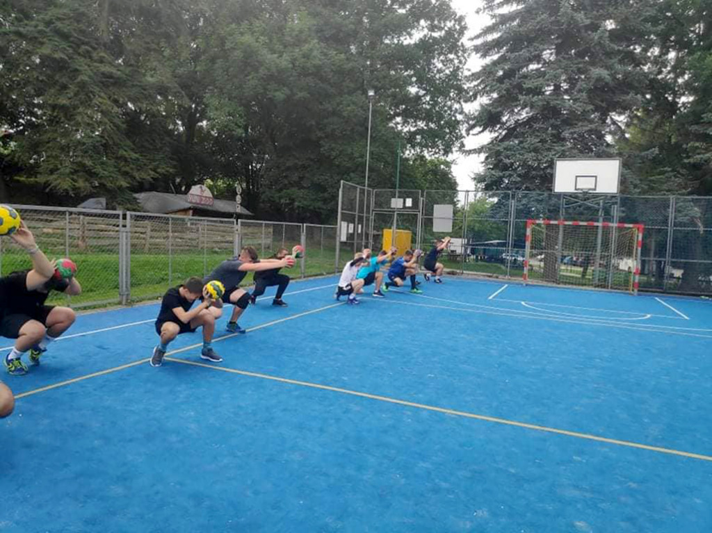 UKS Alfa 99 Strzelno, na obozie sportowym w Głuchołazach