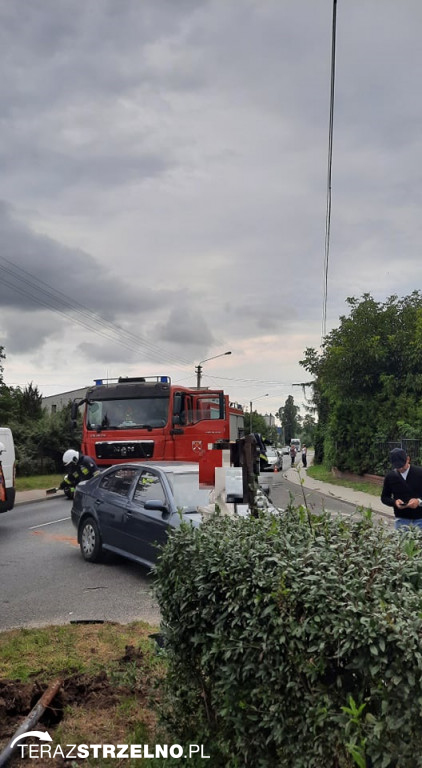 Na Michelsona doszło do zderzenia się motocyklisty z samochodem osobowym