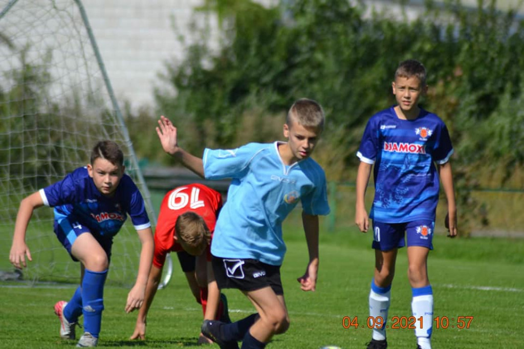 Mecz UKS OLIMP Strzelno 2009, 2008 kontra Spójnia Białe Błota.