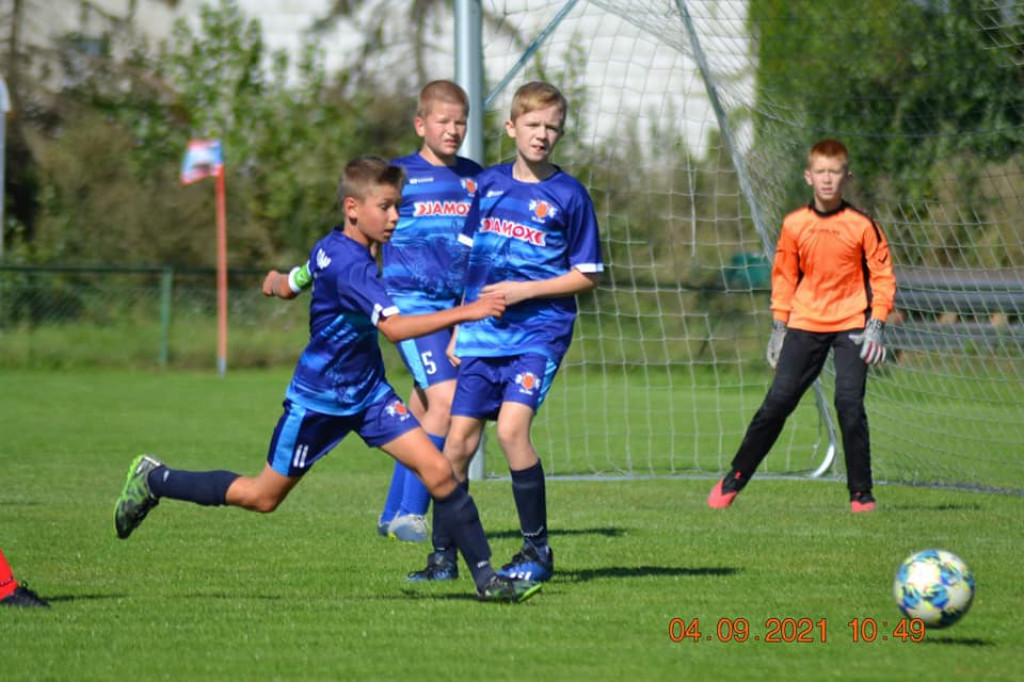 Mecz UKS OLIMP Strzelno 2009, 2008 kontra Spójnia Białe Błota.