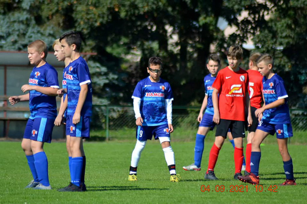 Mecz UKS OLIMP Strzelno 2009, 2008 kontra Spójnia Białe Błota.