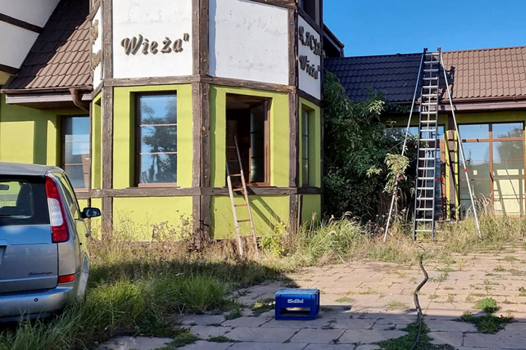 Strzelno - Pożar Starej Wieży
