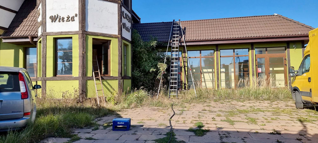 Strzelno - Pożar Starej Wieży