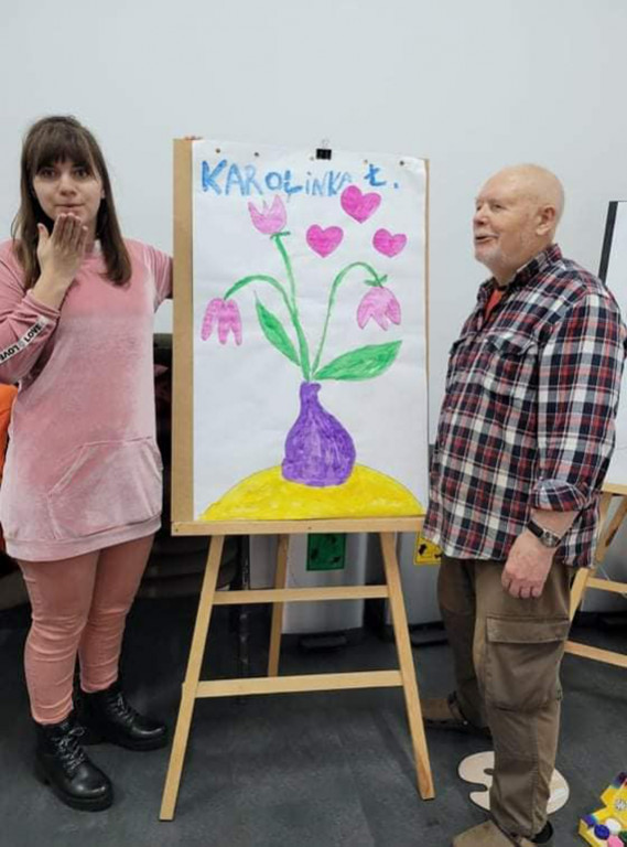 Warsztaty malarskie z Honorowym Obywatelem Miasta Strzelna