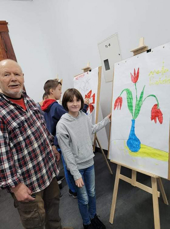 Warsztaty malarskie z Honorowym Obywatelem Miasta Strzelna