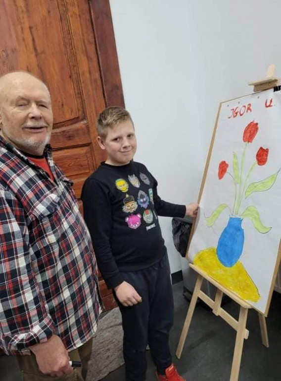 Warsztaty malarskie z Honorowym Obywatelem Miasta Strzelna