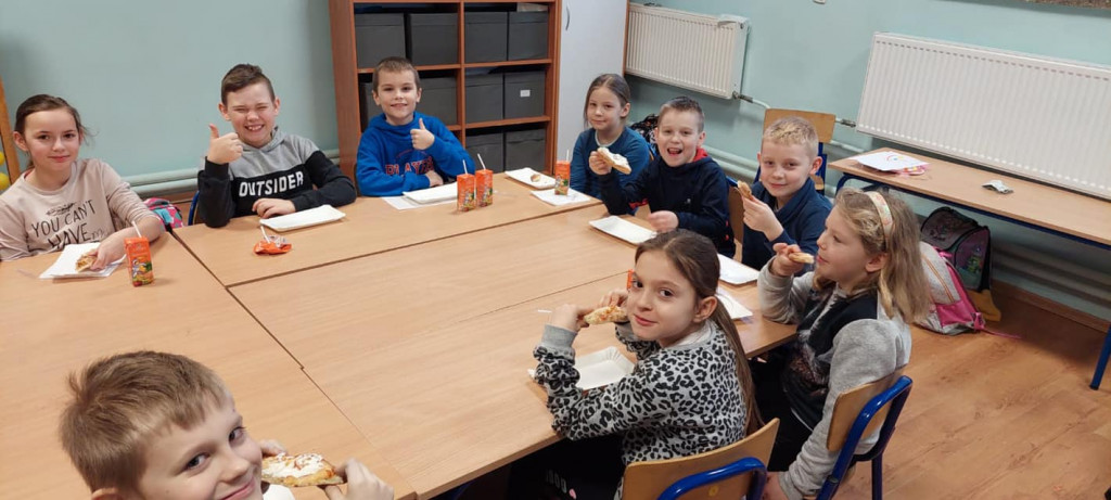 Dzień pizzy w SP im. G. Zielińskiego w Markowicach