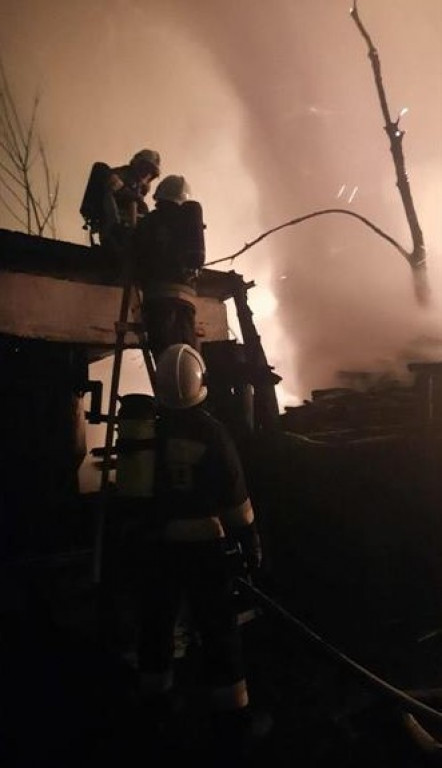 Pożar budynku gospodarczego w Bronisławiu.