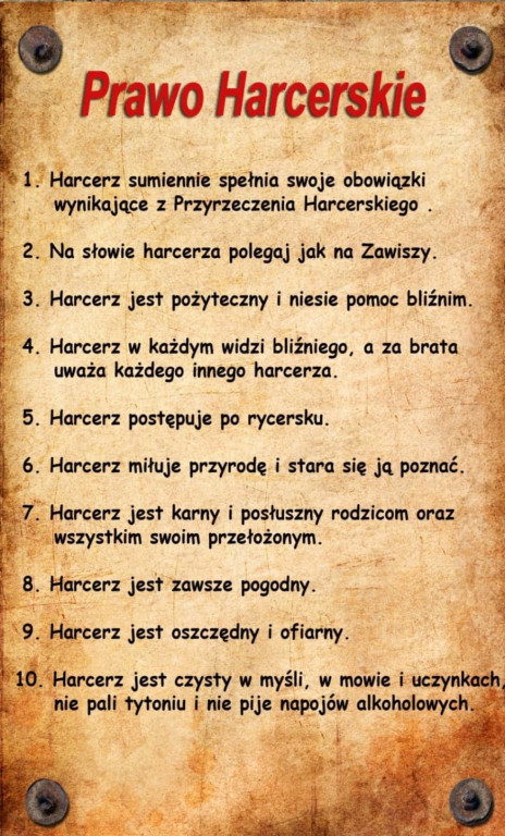 Zbiórka dla zuchów i harcerzy przygotowujących się do obietnicy i przyrzeczenia