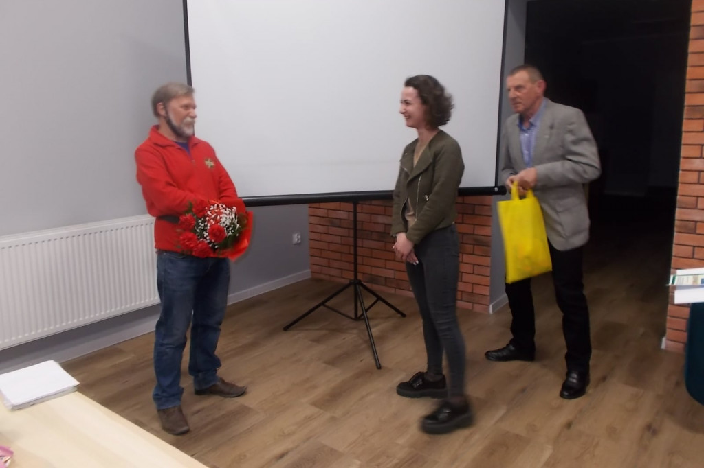 Spotkanie z Antonim Ścigaczem w Klubie Seniora w Strzelnie