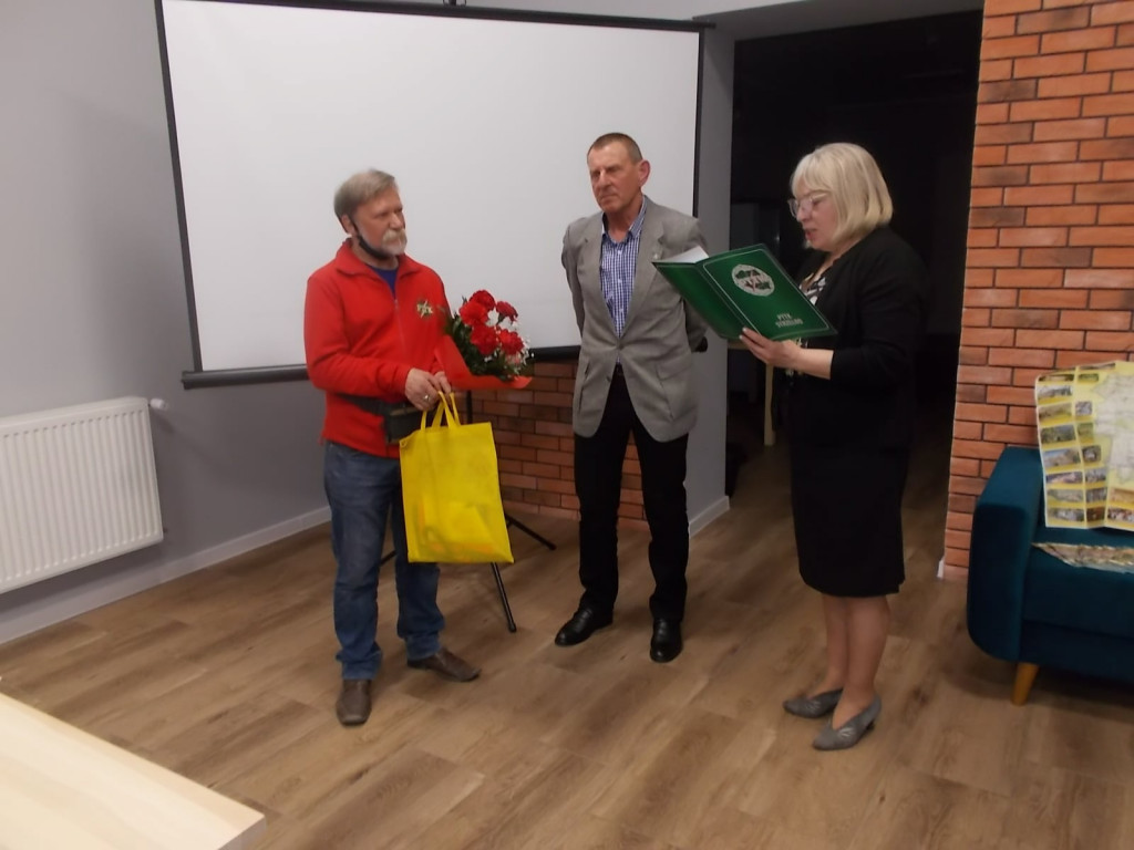 Spotkanie z Antonim Ścigaczem w Klubie Seniora w Strzelnie