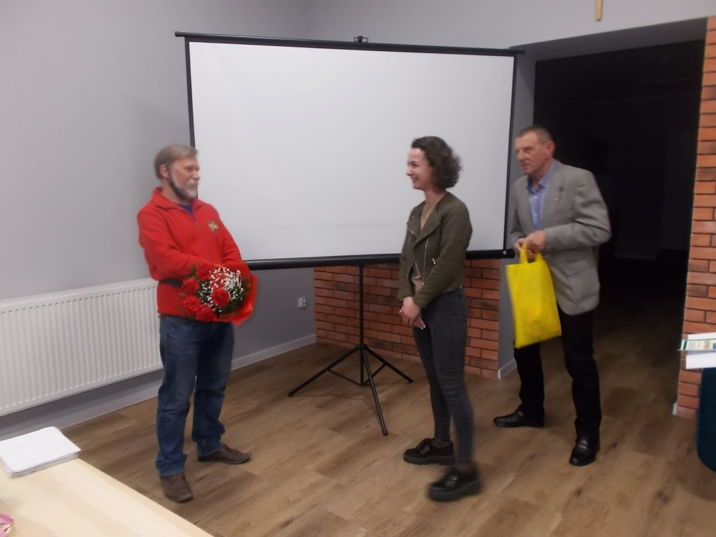 Spotkanie z Antonim Ścigaczem w Klubie Seniora w Strzelnie