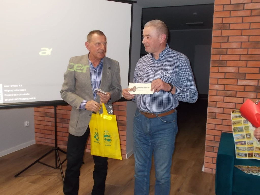 Spotkanie z Antonim Ścigaczem w Klubie Seniora w Strzelnie