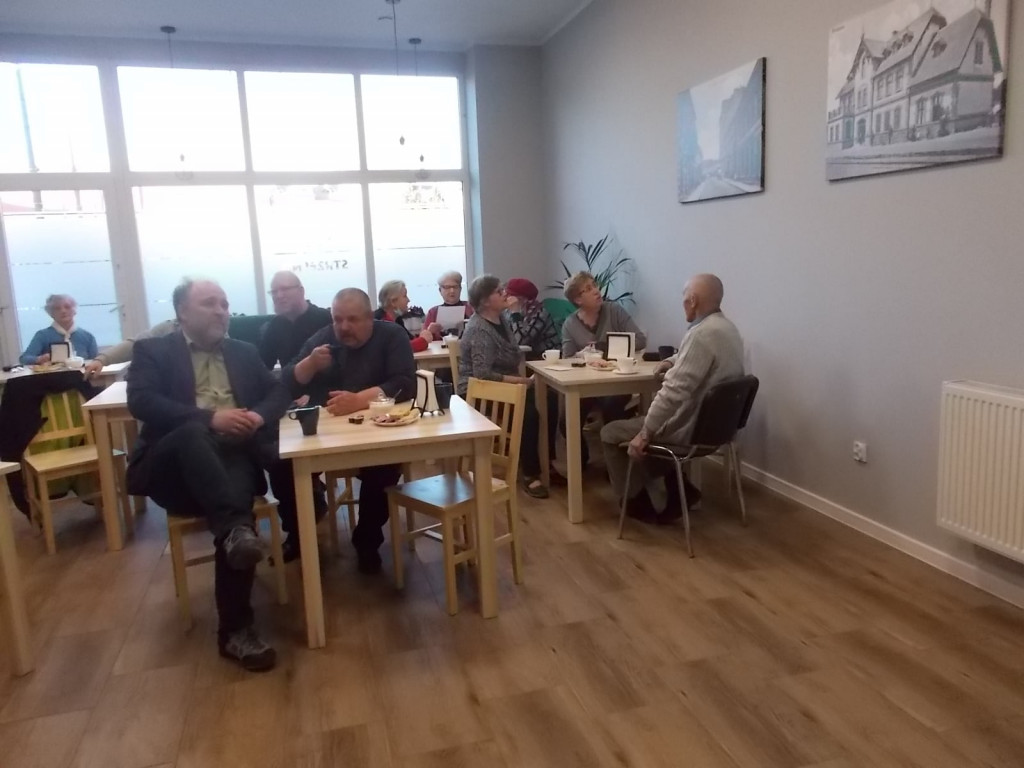 Spotkanie z Antonim Ścigaczem w Klubie Seniora w Strzelnie