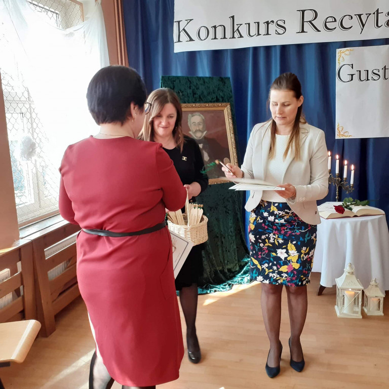 Konkurs recytatorski w SP im. Gustawa Zielińskiego w Markowicach
