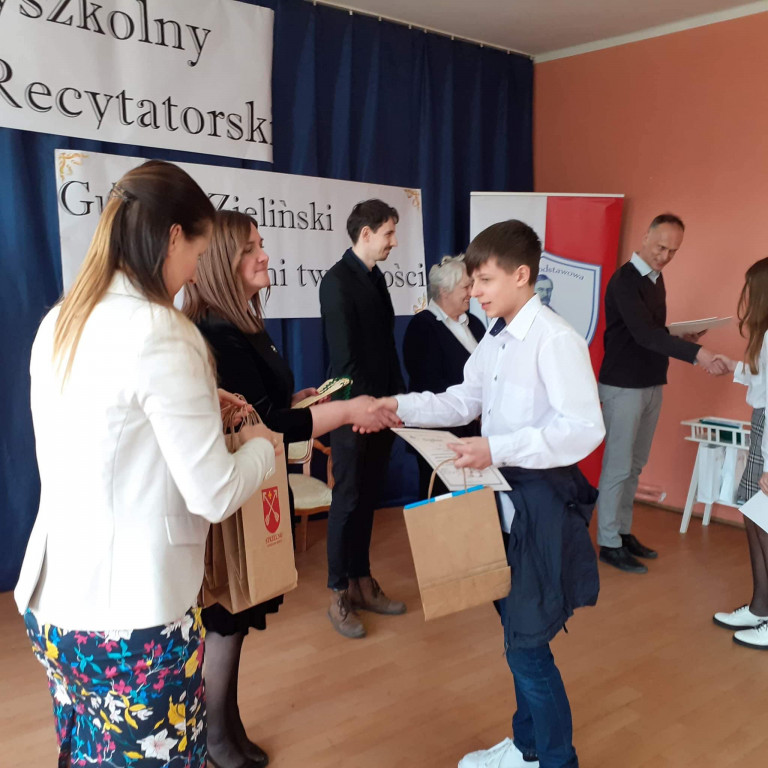Konkurs recytatorski w SP im. Gustawa Zielińskiego w Markowicach