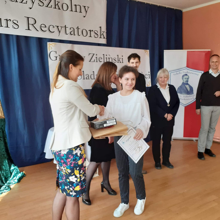 Konkurs recytatorski w SP im. Gustawa Zielińskiego w Markowicach