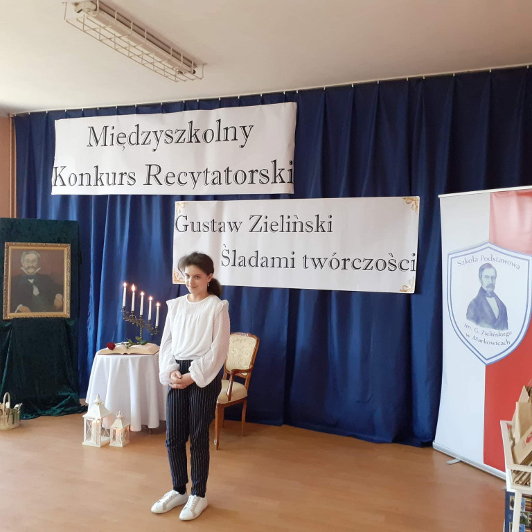 Konkurs recytatorski w SP im. Gustawa Zielińskiego w Markowicach