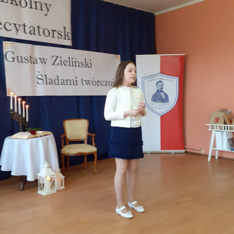 Konkurs recytatorski w SP im. Gustawa Zielińskiego w Markowicach