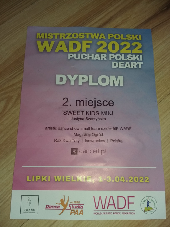 Taneczne sukcesy uczennicy SP im. J. Dałkowskiego w Strzelnie