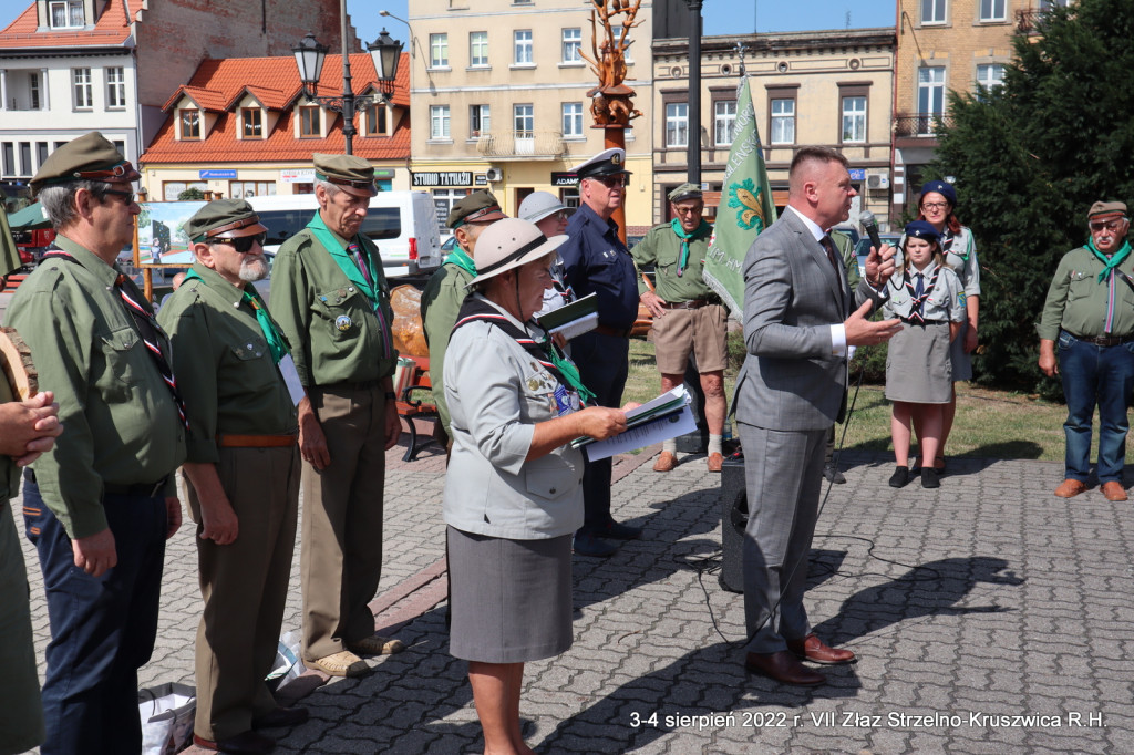 VII Harcerski Złaz Strzelno - Kruszwica. Starszyzna harcerska odwiedziła także Strzelno