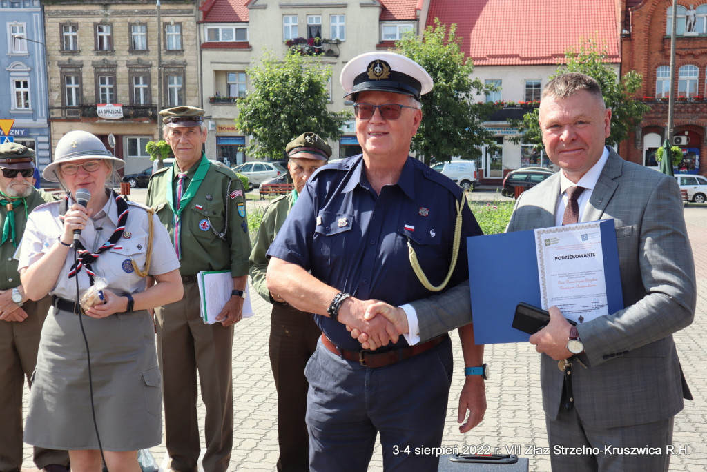 VII Harcerski Złaz Strzelno - Kruszwica. Starszyzna harcerska odwiedziła także Strzelno