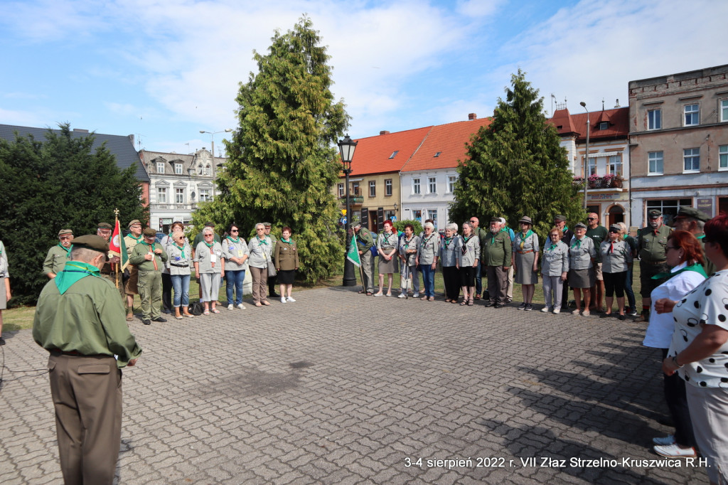 VII Harcerski Złaz Strzelno - Kruszwica. Starszyzna harcerska odwiedziła także Strzelno