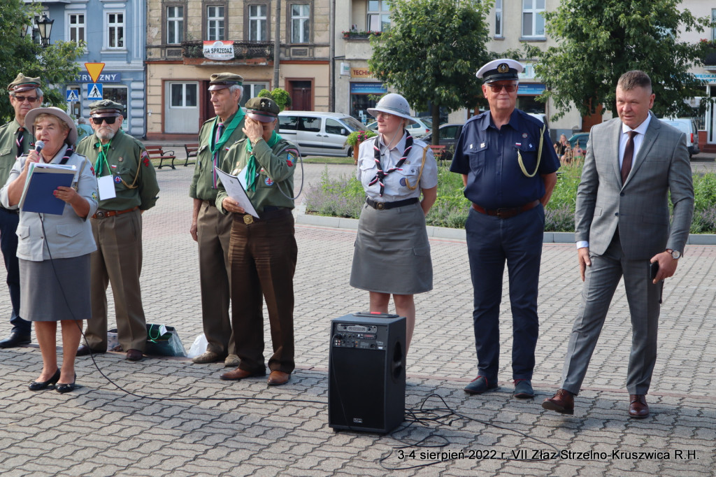 VII Harcerski Złaz Strzelno - Kruszwica. Starszyzna harcerska odwiedziła także Strzelno