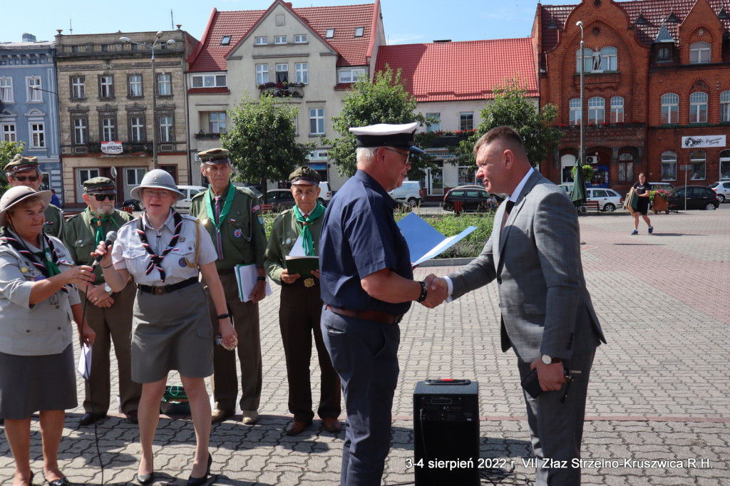 VII Harcerski Złaz Strzelno - Kruszwica. Starszyzna harcerska odwiedziła także Strzelno