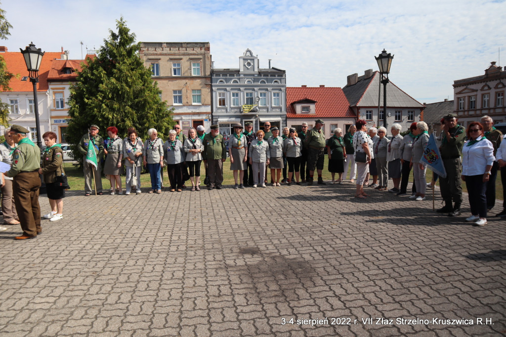 VII Harcerski Złaz Strzelno - Kruszwica. Starszyzna harcerska odwiedziła także Strzelno