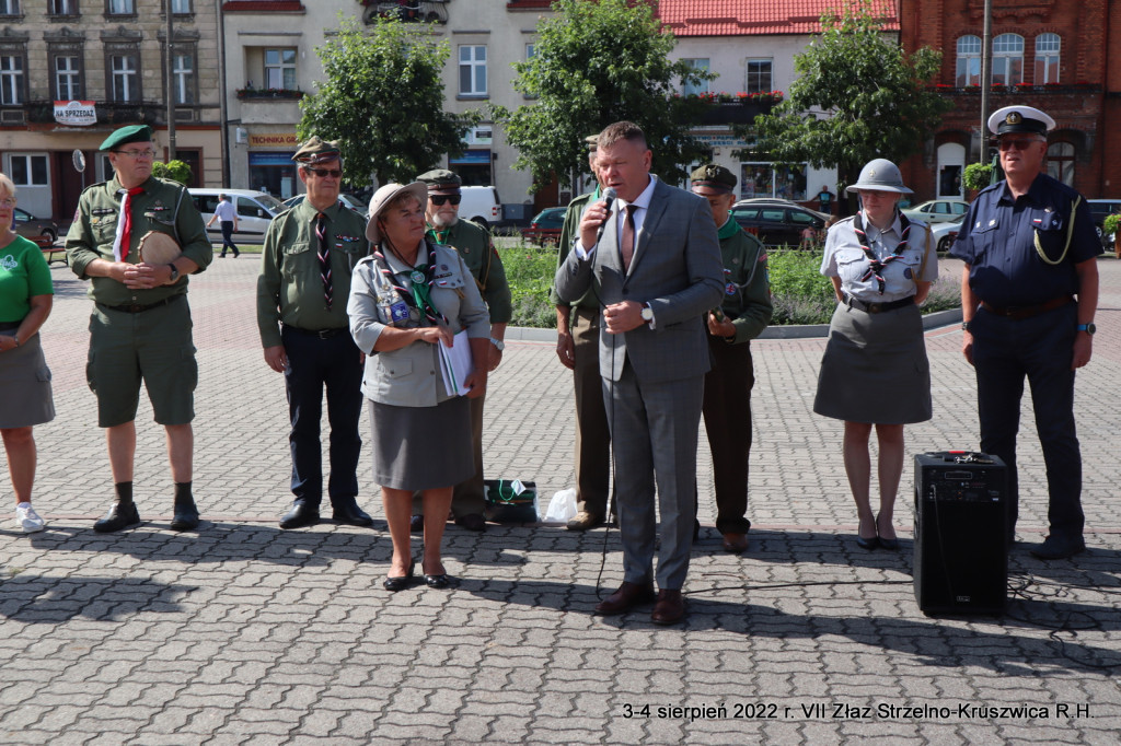 VII Harcerski Złaz Strzelno - Kruszwica. Starszyzna harcerska odwiedziła także Strzelno
