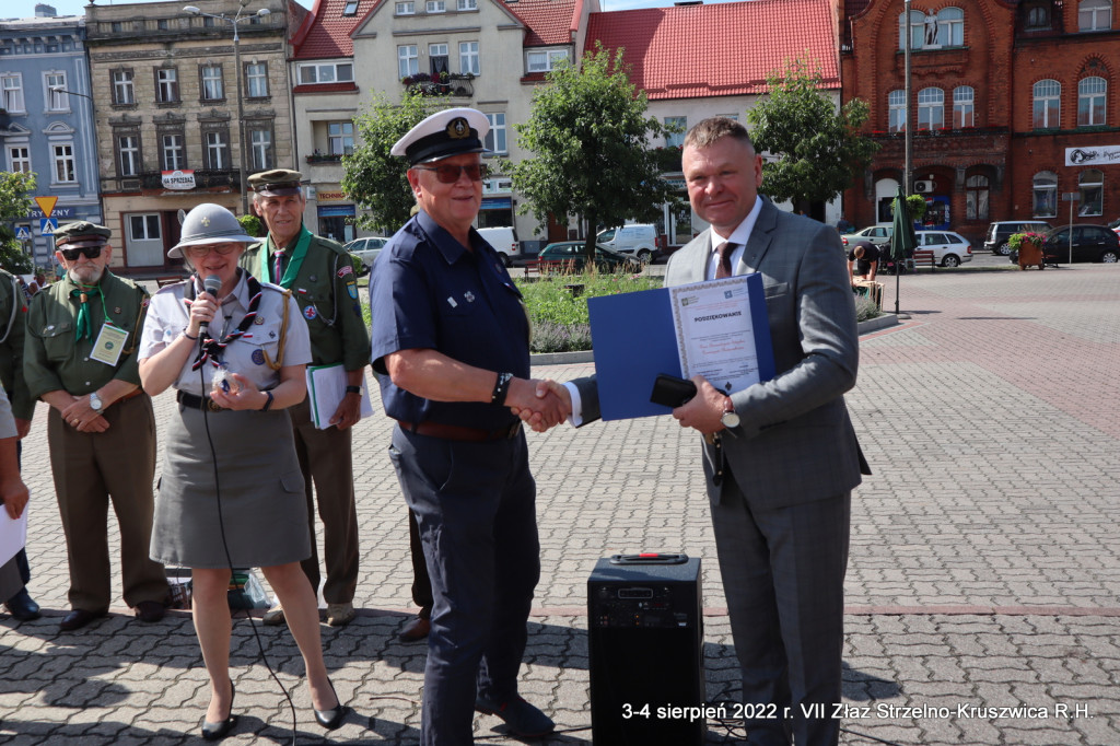 VII Harcerski Złaz Strzelno - Kruszwica. Starszyzna harcerska odwiedziła także Strzelno