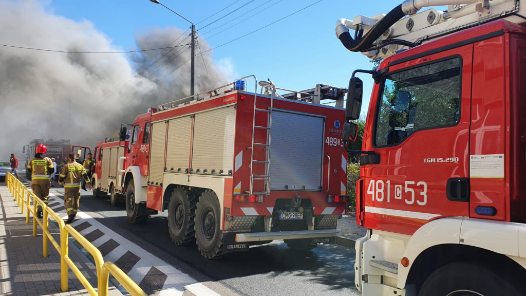 Pożar budynku jednorodzinnego w Strzelnie