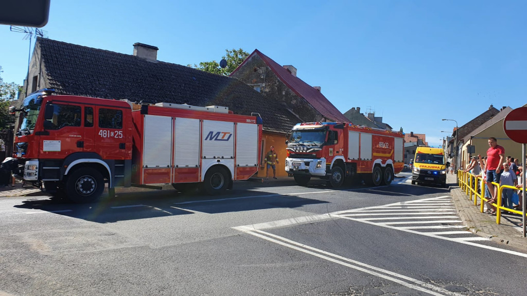 Pożar budynku jednorodzinnego w Strzelnie