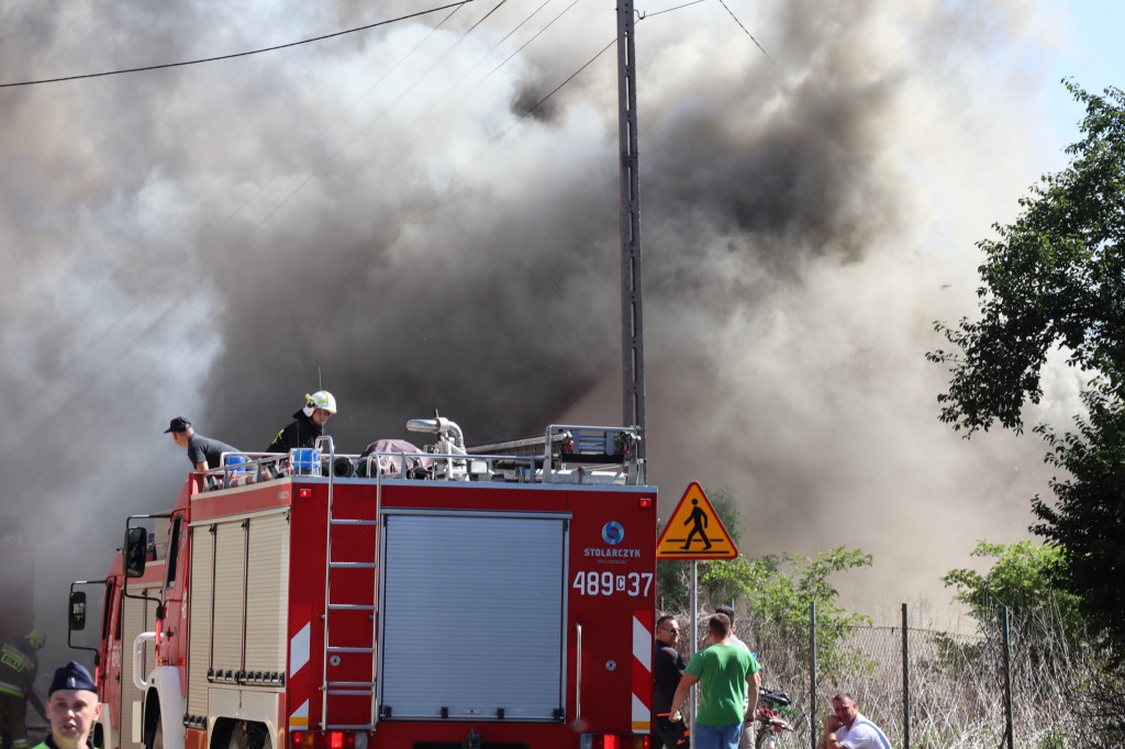 Pożar budynku jednorodzinnego w Strzelnie
