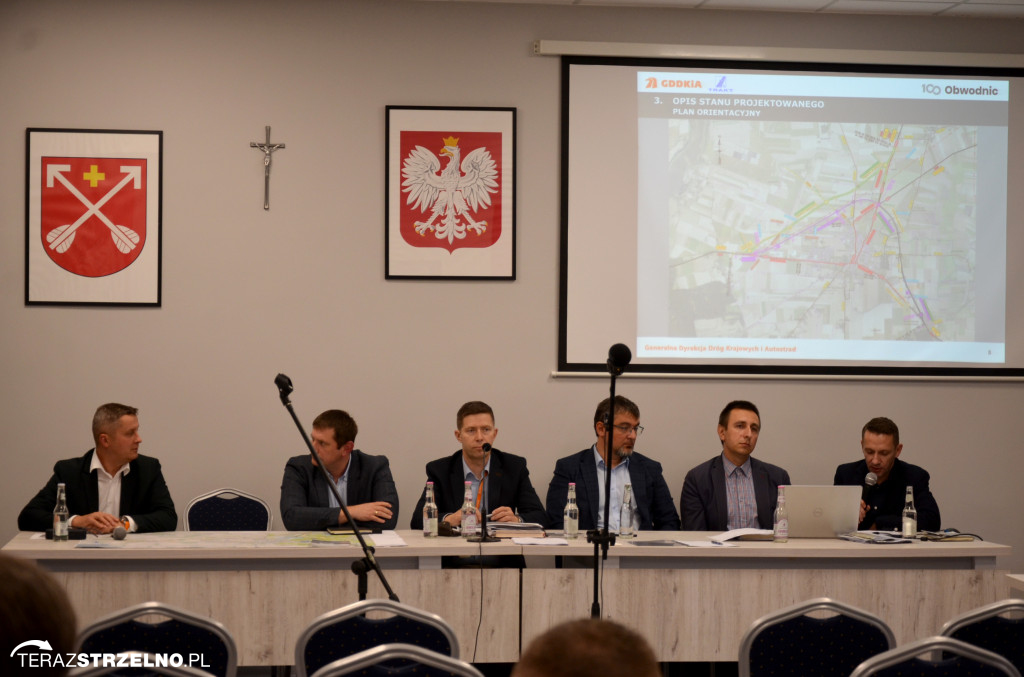 Spotkanie Mieszkańców Strzelna z  przedstawicielami GDDKiA i firmą TRAKT z Katowic