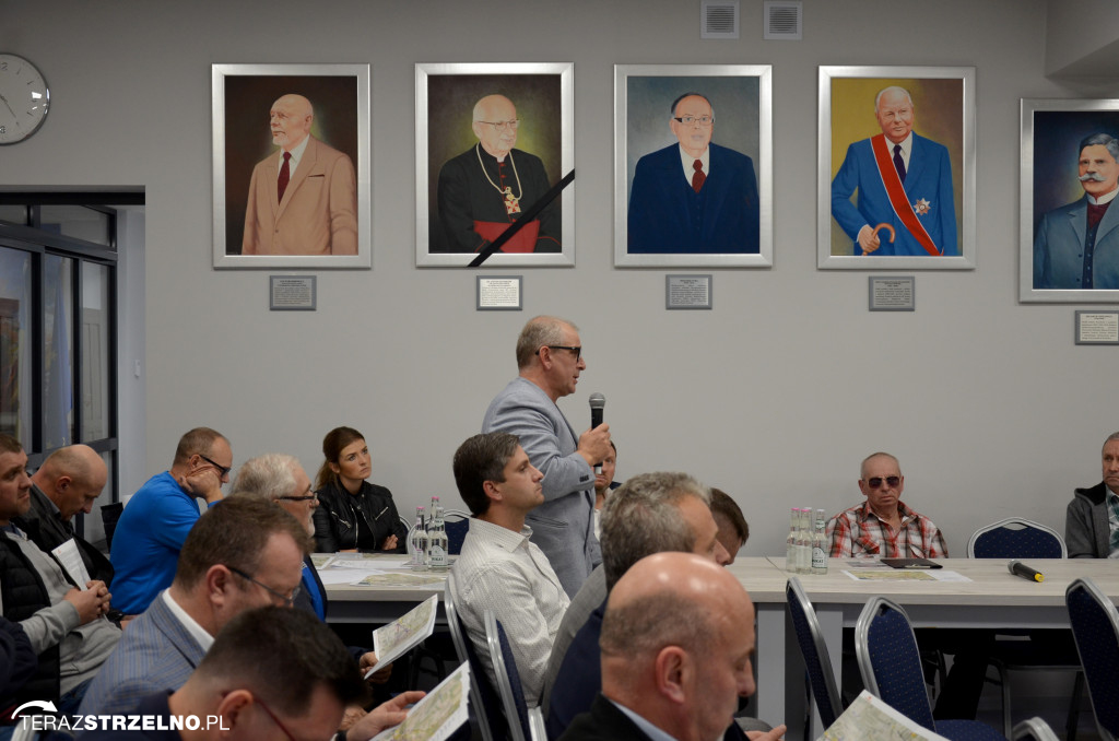 Spotkanie Mieszkańców Strzelna z  przedstawicielami GDDKiA i firmą TRAKT z Katowic