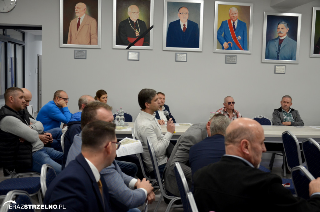 Spotkanie Mieszkańców Strzelna z  przedstawicielami GDDKiA i firmą TRAKT z Katowic