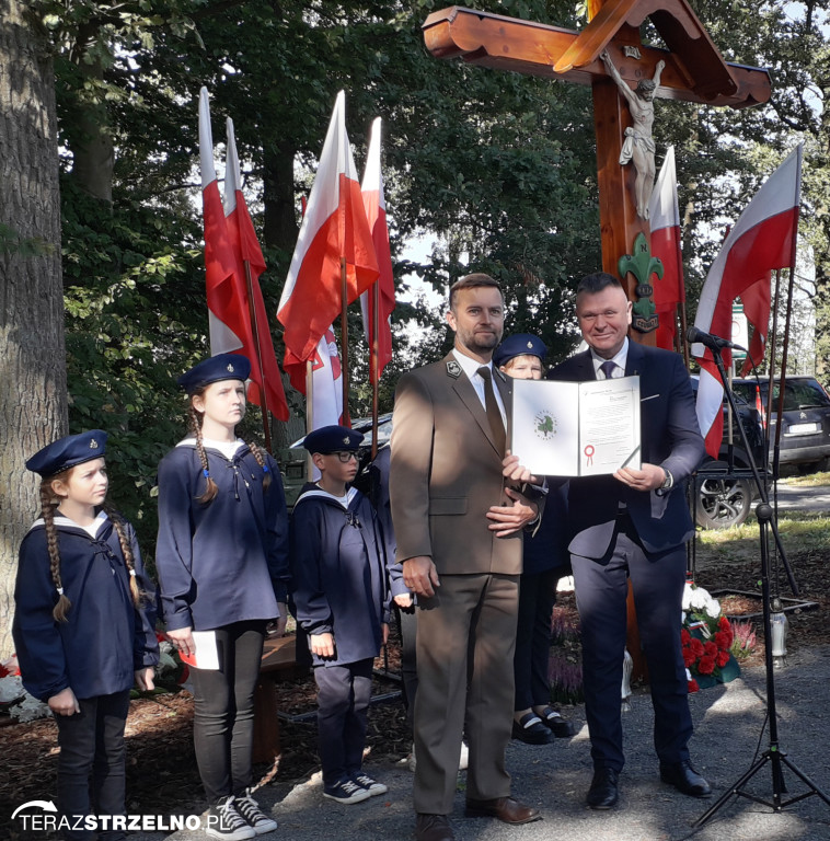 Uroczystości w Ciencisku, poświęcenie Krzyża Harcerskiego