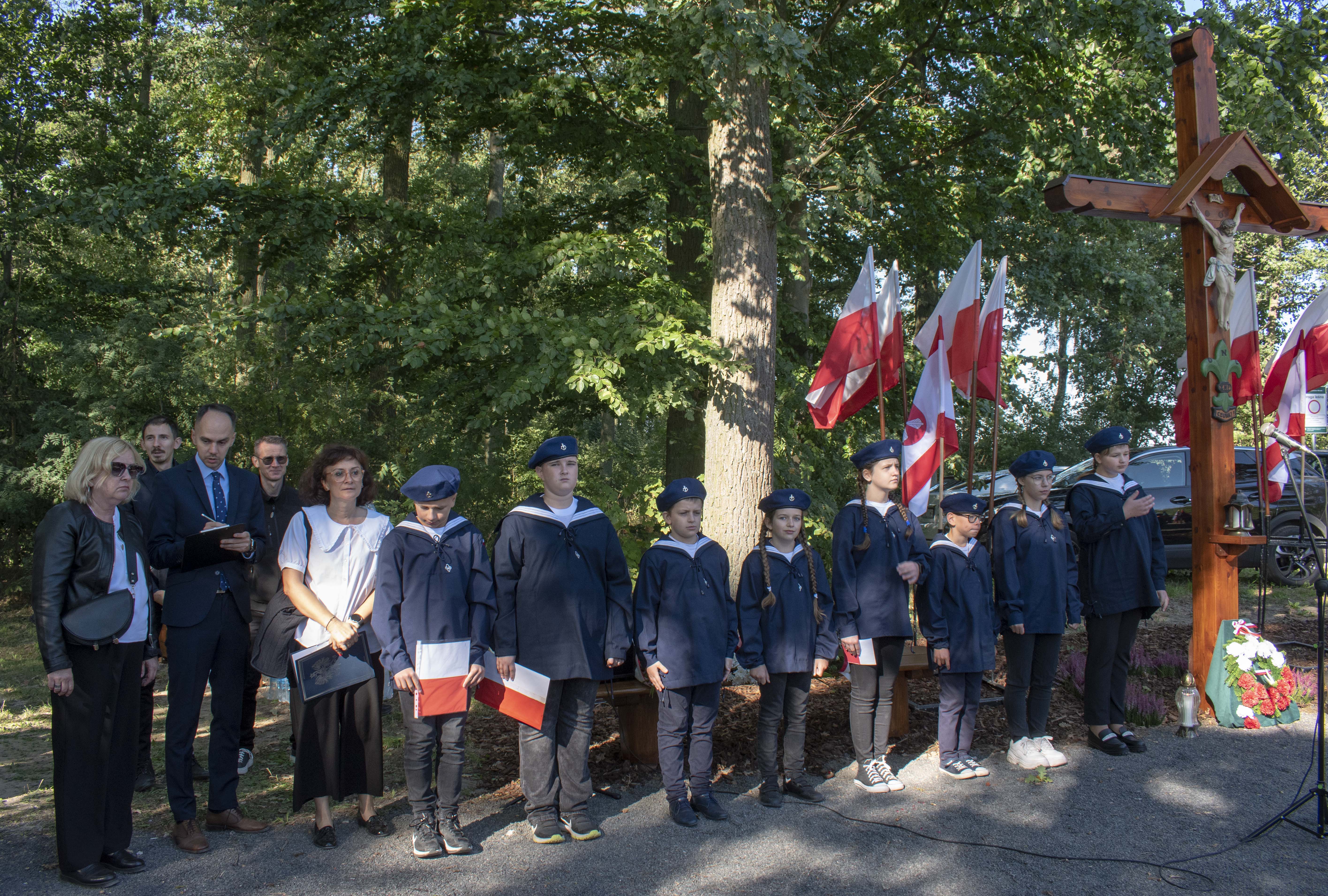 Uroczystości w Ciencisku, poświęcenie Krzyża Harcerskiego