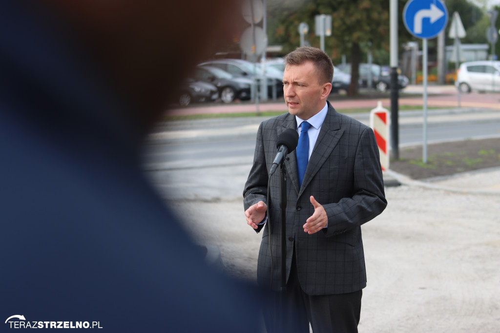 Minister Adamczyk podkreślił znaczenie obwodnic Kruszwicy i Strzelna