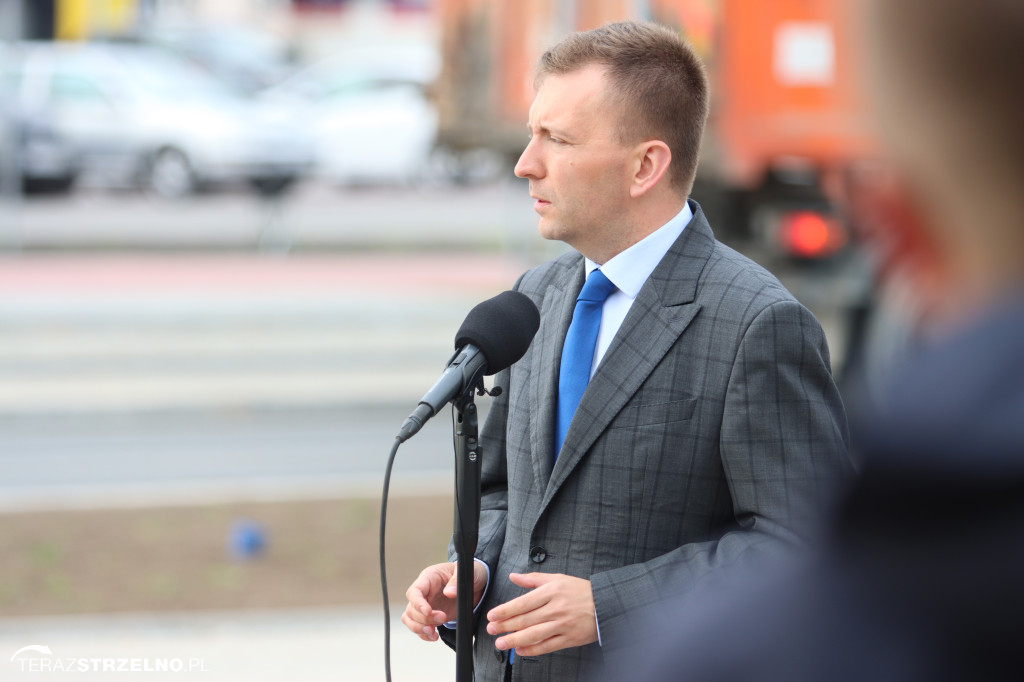 Minister Adamczyk podkreślił znaczenie obwodnic Kruszwicy i Strzelna