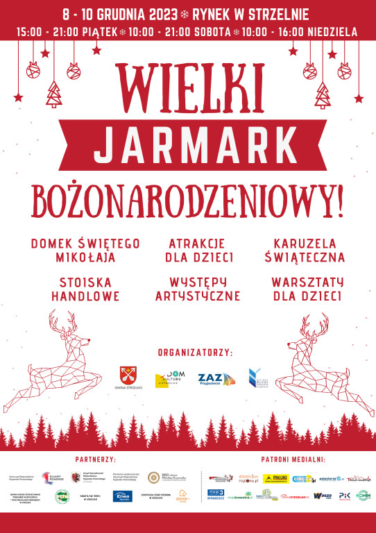 IV Wielki Jarmark Bożonarodzeniowy w Strzelnie. Jakie atrakcje czekają na mieszkańców i gości?