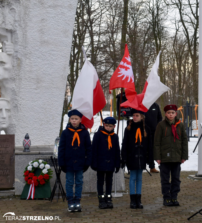 Uroczystości wyzwolenia Strzelna spod niemieckiej okupacji