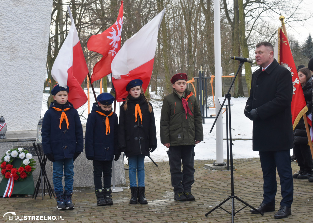 Uroczystości wyzwolenia Strzelna spod niemieckiej okupacji