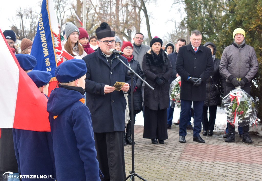 Uroczystości wyzwolenia Strzelna spod niemieckiej okupacji