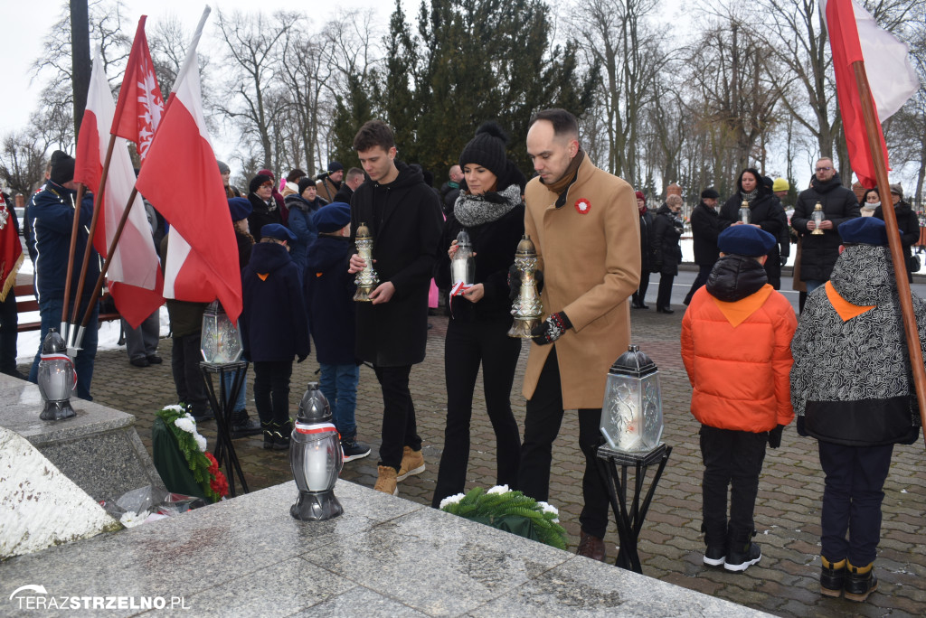 Uroczystości wyzwolenia Strzelna spod niemieckiej okupacji